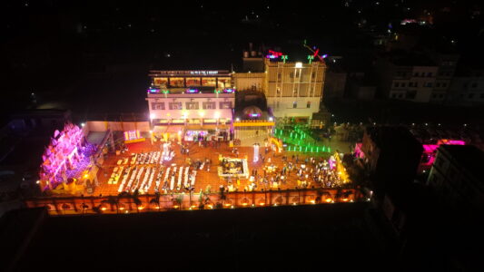 ceremony drone view